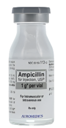 Ampicillin Sodium for injection 1gm Vial Lot AP0124008A  Exp 11/30/2026  NDC 55150-0113-10  Eugia