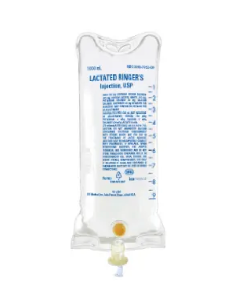 Lactated Ringer's Injection 1000mL IV Fluid Lot 1023404 Exp 09/30/2026  NDC 0990-7953-09  ICU Medical Inc
