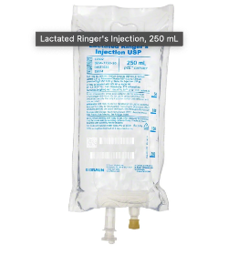 Lactated Ringer's Injection 250mL IV Fluid Lot J5B730 Exp 07/31/2026  NDC 00264-7750-20  Braun Medical
