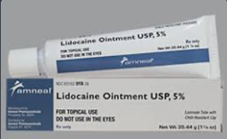 Lidocaine for topical use 5%  35.44g  Ointment Lot 091825016A  Exp 09/30/2027 NDC 65162-918-38  amneal